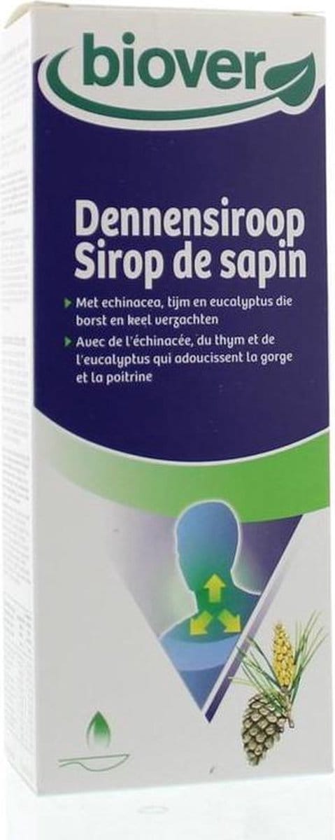 Biover Dennensiroop - Keelverzorging - Hoestdrank met tijm eucalyptus en echinacea – 150 ml