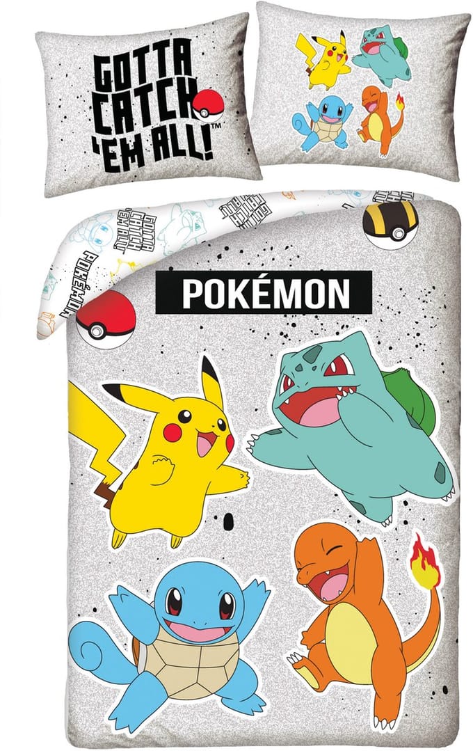 Pokemon Charmander Dekbedovertrek140 x 200 cm (70 x 90 cm) polyester