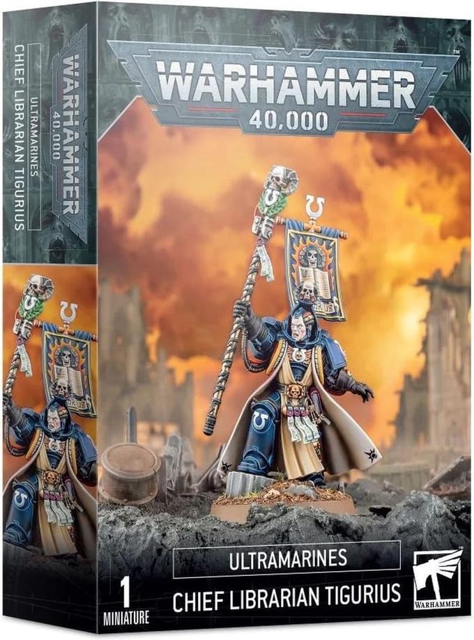 Warhammer 40.000 Space Marines Ultramarines Chief Librarian Tigurius