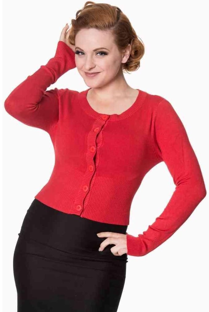 Dancing Days - DOLLY Cardigan - L - Rood