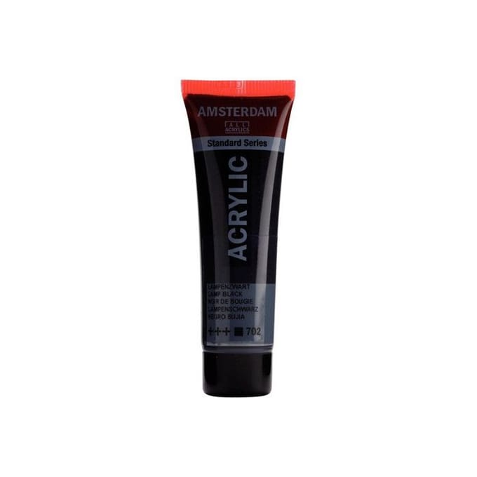Verf - Acryl - 702 - Lampen zwart - Amsterdam - 20ml