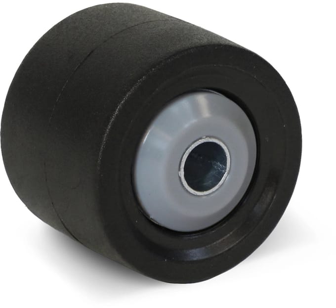 Zwart nylon zwaarlastwiel - 50mm - 300kg