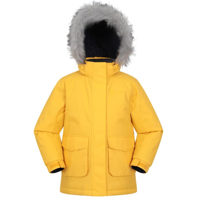 Mountain Warehouse Waterafstotend kinder/kinderjack met Ranger-logo (Mosterd)