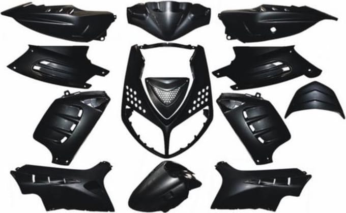 DMP Plaatwerkset Special Speedfight 2 - voorkap - 13-delig - zwart metallic