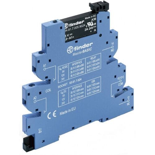 Finder Halfgeleiderrelais 39.10.7.024.9024 2 A Schakelspanning (max.): 24 V/DC 1 stuk(s)