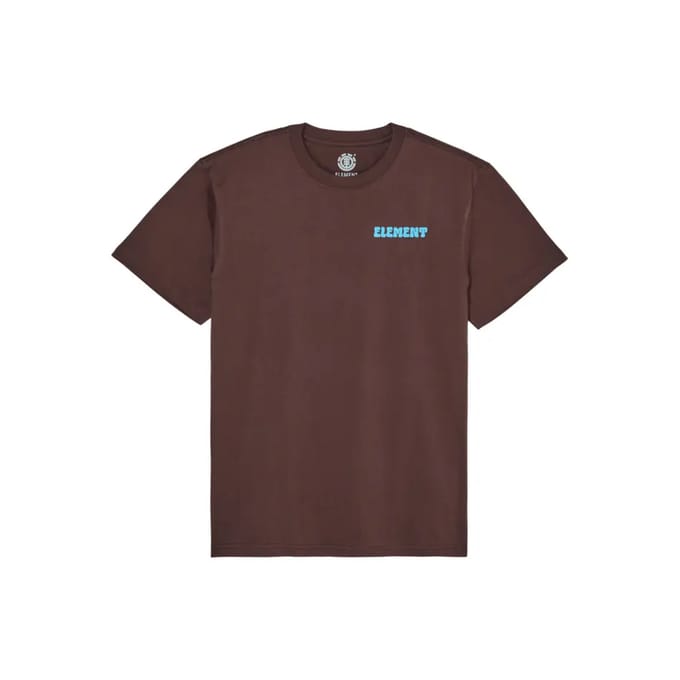 Element Pleasure T-shirt Met Korte Mouwen Bruin L Man