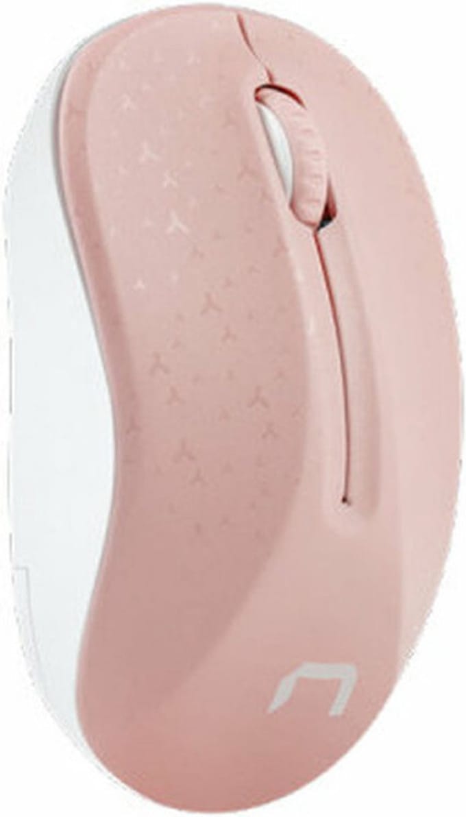 Natec Toucan - Muis - 2.4 GHz - Wit Roze - Muis - Optisch - 3 knoppen - Wit