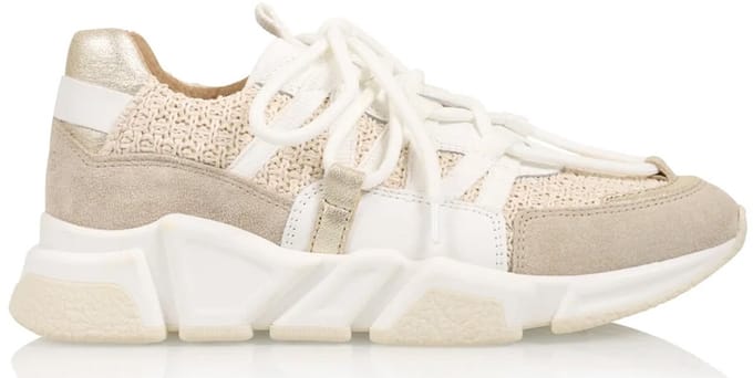 DWRS Los Angeles Raffia Beige Dames Sneaker - Maat 40