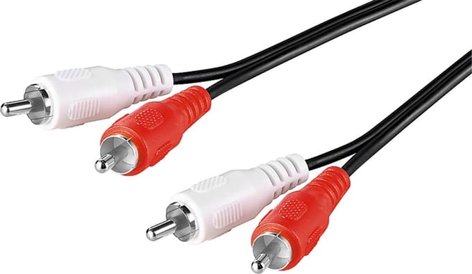 Pro RCA Stereo Cable - Black - 5m