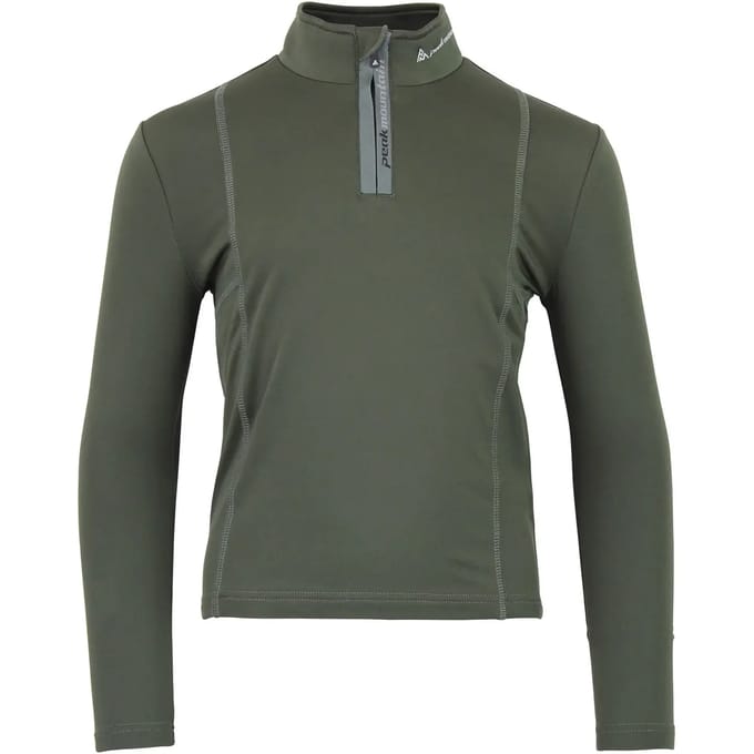 T-shirt 1e huid met rits voor kinderen Peak Mountain Ecanevi