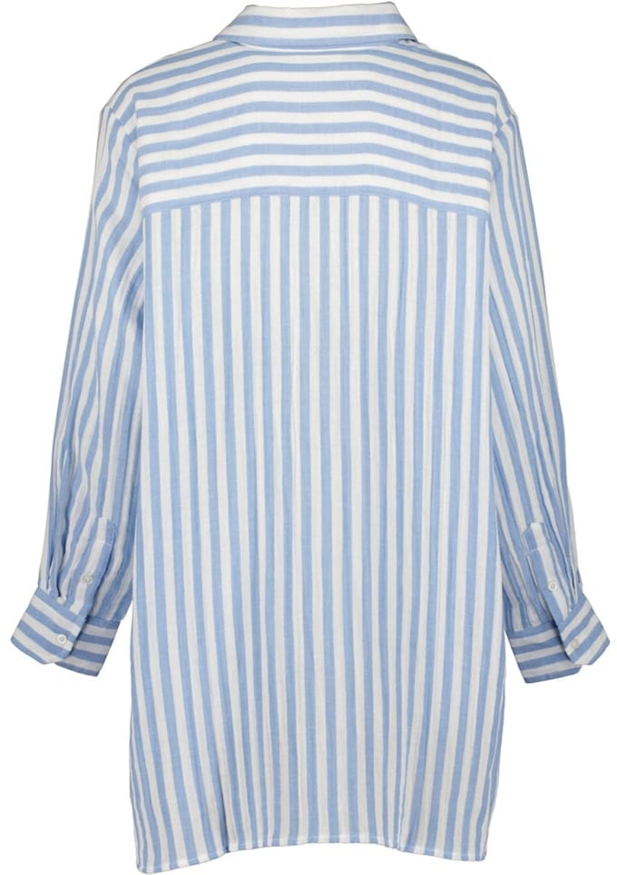 Blue Seven - Blouse 180335 blauw/wit streep LM - maat M