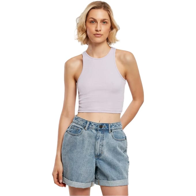Urban Classics - Rib Crop top - 5XL - Paars