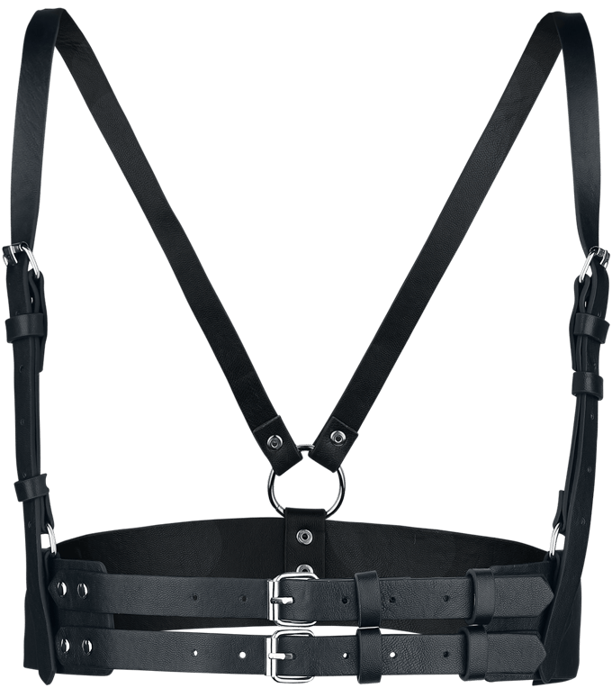 Poizen Industries - Gothic Harness - Revon Belt - voor Vrouwen - zwart