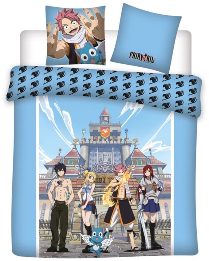 Fairy Tail Dekbedovertrek Ready 240 x 220 cm - polyester 63 x 63 cm