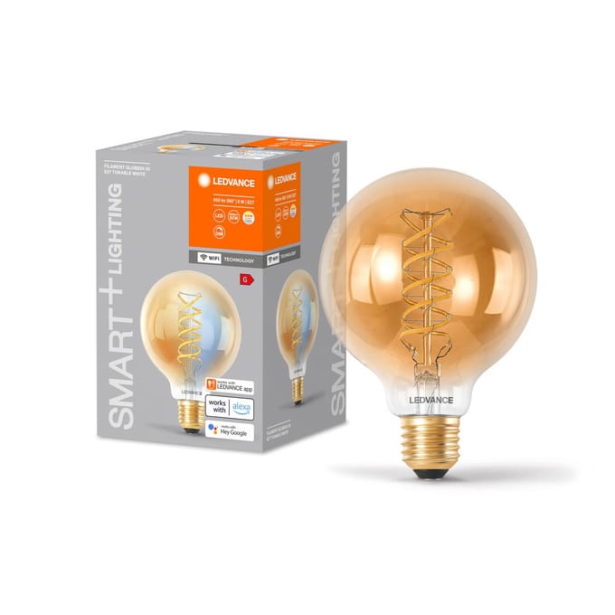 LEDVANCE SMART+ WiFi E27 8W LED G95 goud 822-850
