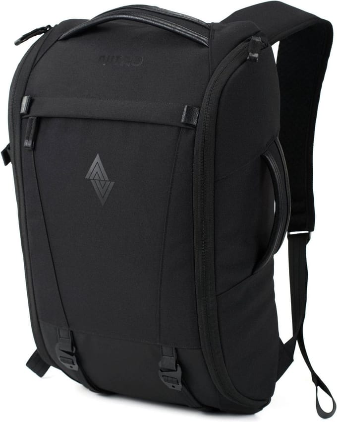 NITRO Laptop rugzak Rugzak met laptopvak Digital Native Collection Remote Backpack With Insert 20L Black Zwart