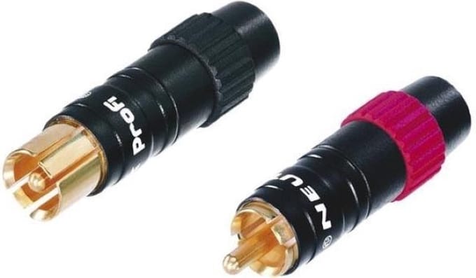 Neutrik Aarding Mannelijk 3-7.3 Mm Messing Zwart 2 Stuks