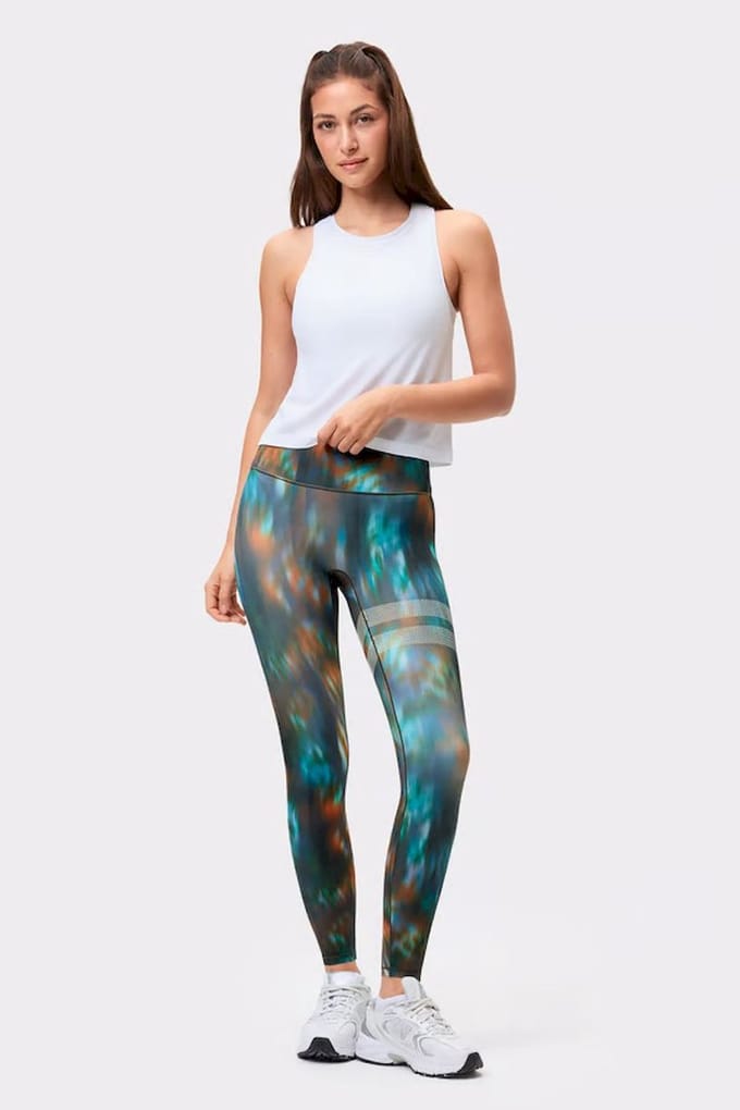 STRONGER - printed one legging - Lange trainingslegging dames - Zwart, wit