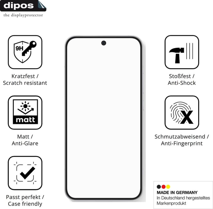 dipos – 2x Matte Pantserfolie geschikt voor Oppo Reno 15 | 9H Screenprotector