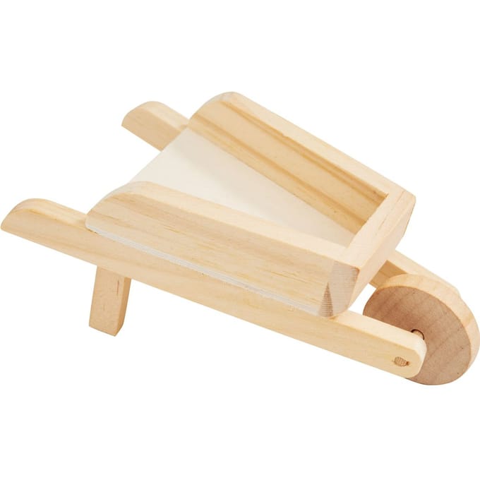 VBS Miniatuur houten kruiwagen