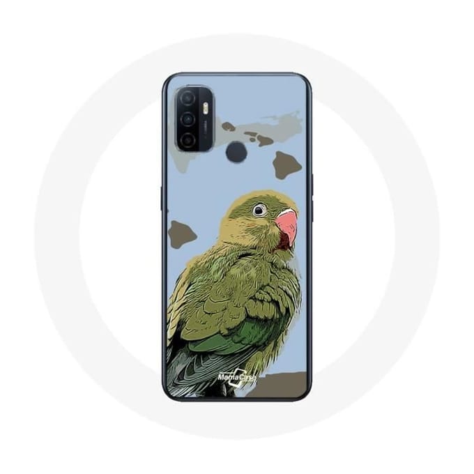 Coque - Oppo - A53 - Souple - Perruches Oiseaux - Vert vert