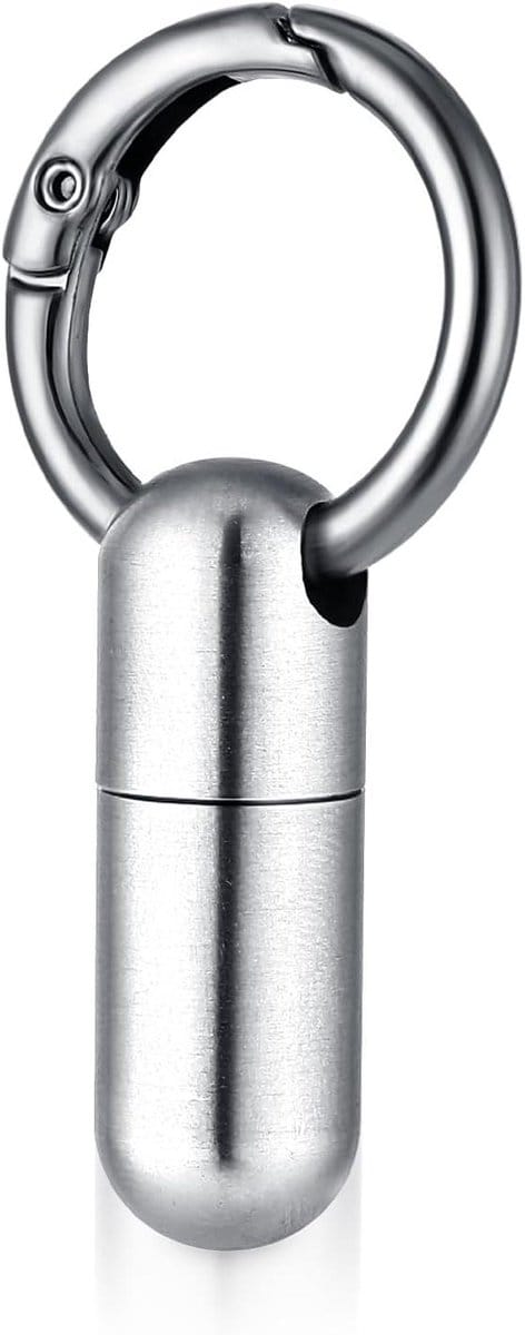 Waterdichte Sleutelhanger Pillendoos - Draagbare Medicijnorganizer voor Buiten, Camping en Reizen