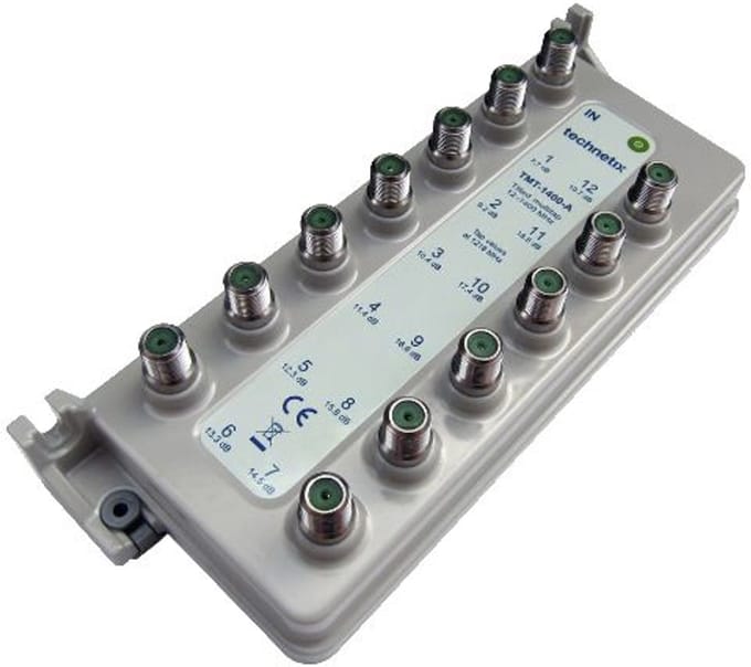 Technetix TMT 1400-A Tilted multitap 12 - voudig (1,2 Ghz)