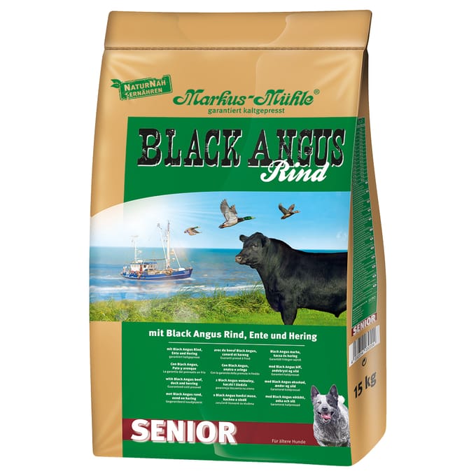 Markus-Mühle Black Angus Senior Hondenvoer - 15 kg