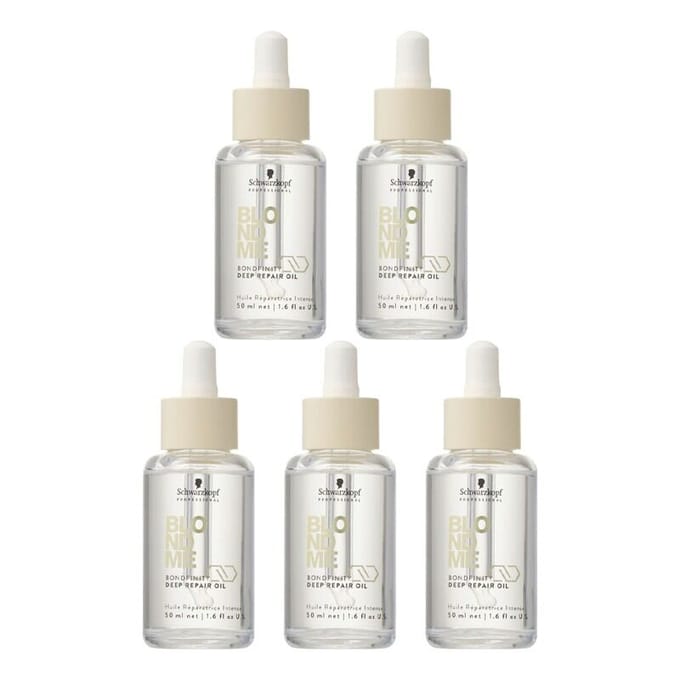 5x Schwarzkopf BlondMe Bondfinity Deep Repair Oil 50ml