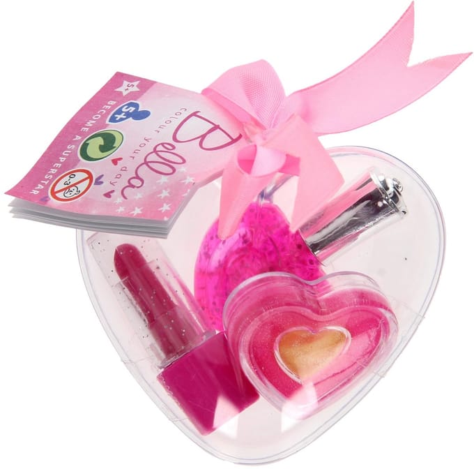 Johntoy Bella Hartvormige Make-upset 3-delig Roze