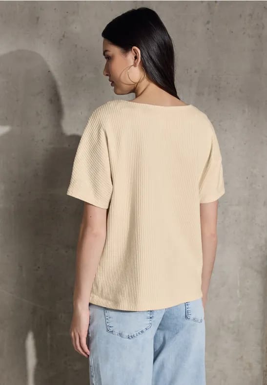 Shirt met verticale structuur