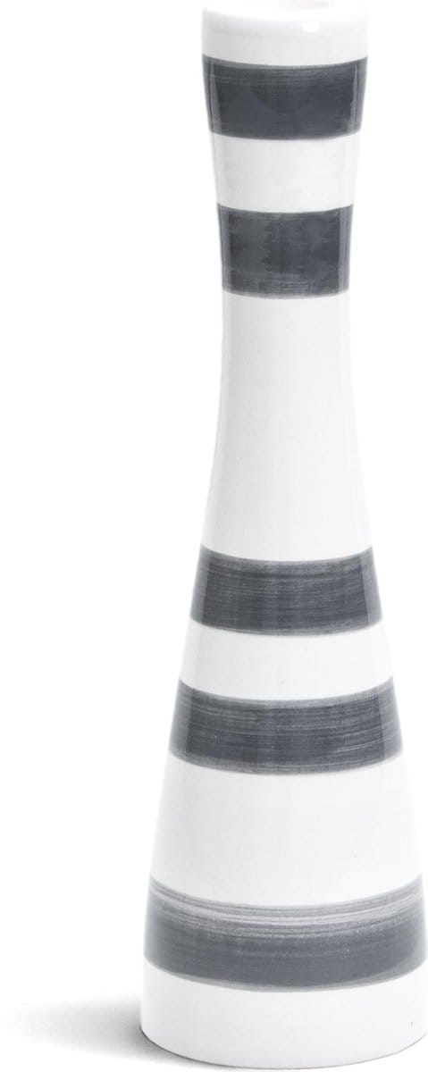 Kahler Design Omaggio Kandelaar - Hoogte 24 cm - Graniet Grijs/Wit