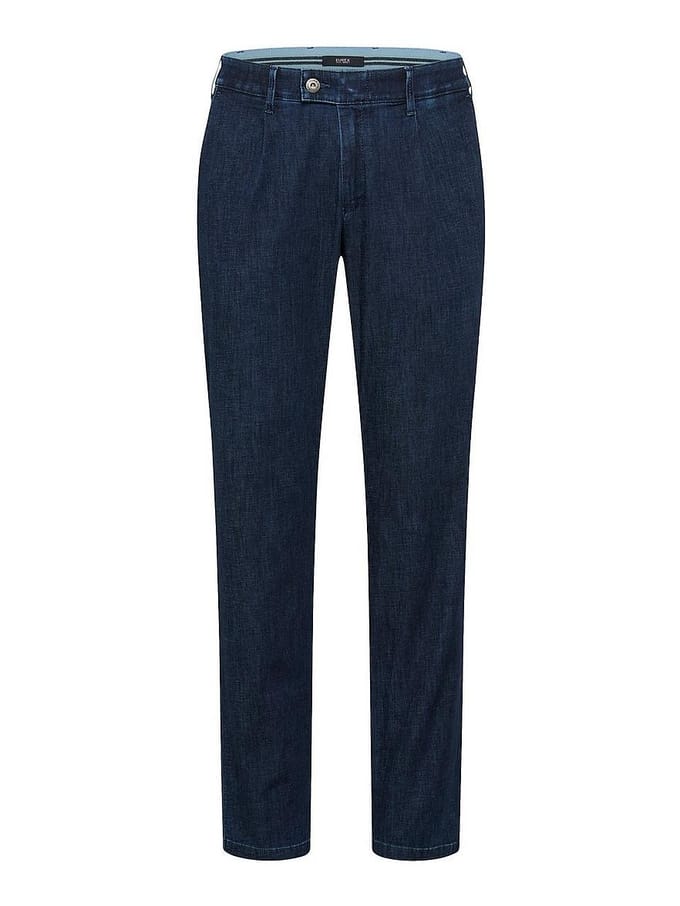 Eurex Heren Chino  Style LUIS BLUE, denim blauw regular, maat 48