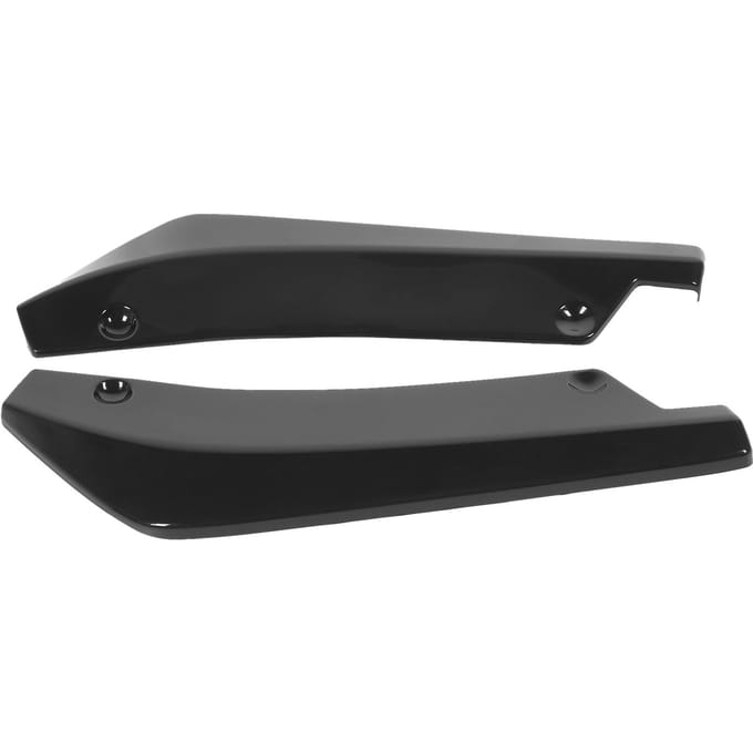 2 stuks Achterbumper Lip Diffuser Spoiler Krasbeschermer Glanzend Zwart Universeel voor Auto gray