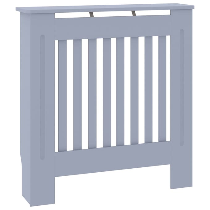 vidaXL Radiatorombouw 78 cm bewerkt hout grijs