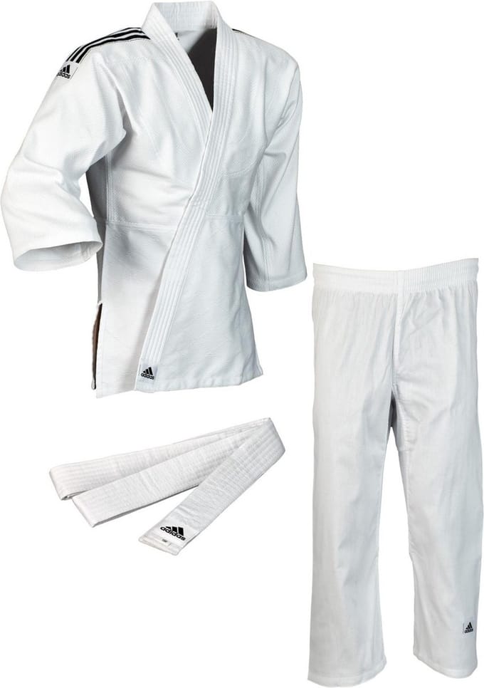 Judopak Adidas voor beginners en kinderen | J350 | Wit (Maat: 150)