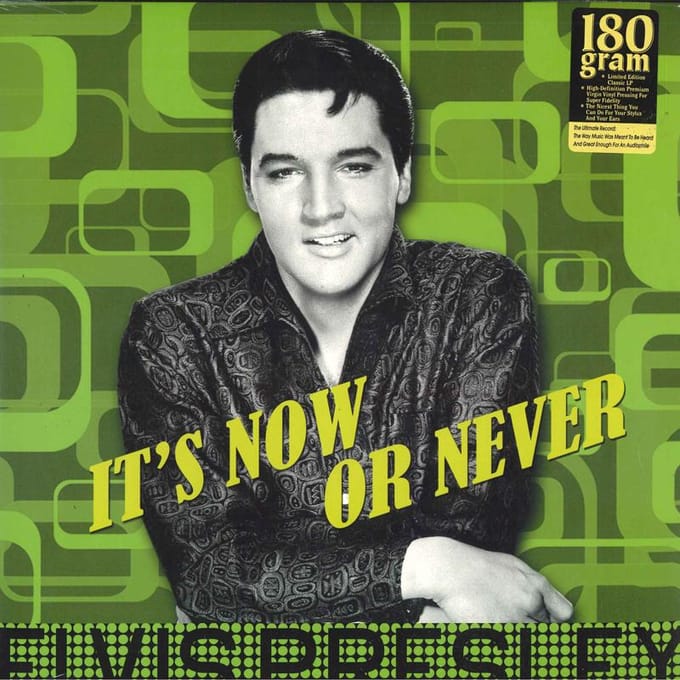 LP Plaat ELVIS PRESLEY - It's Now Or Never ELV310 DOM Disques 2017 Europa Rock gray