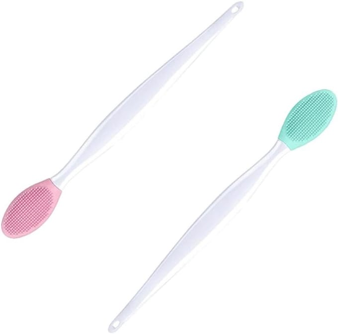 Exfoliërende Lipborstel Set, Zachte Lippenkwast voor Mee-eters, Beauty Tool - 2 Stuks