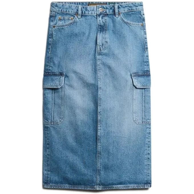 Korte spijkerrok met cargozak voor dames Superdry