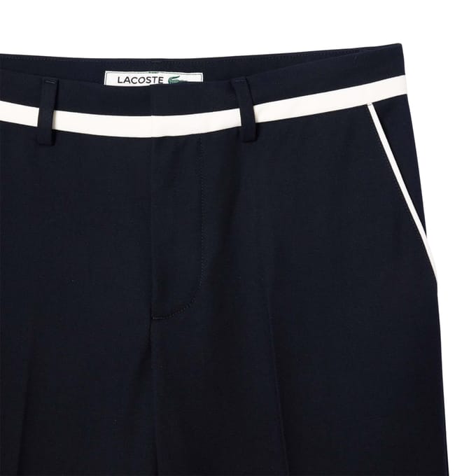 Lacoste Heren Badge Rechte Pantalon (Blauw)