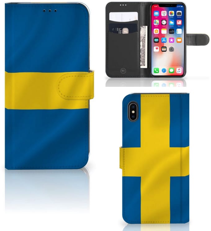 Apple iPhone Xs Max Bookstyle Case Zweden