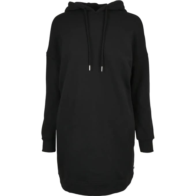Urban Classics - Organic Oversized Terry Hoody Korte jurk - S - Zwart