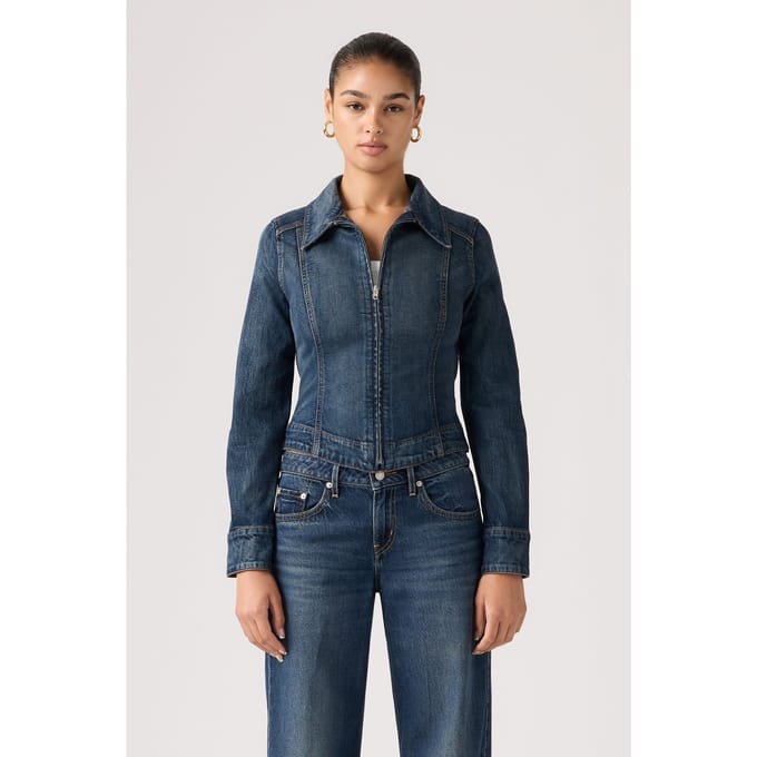 Levi's Stretch Fitted Trucker Jacket Taglia: S | Giacche di jeans Outlet | Donna