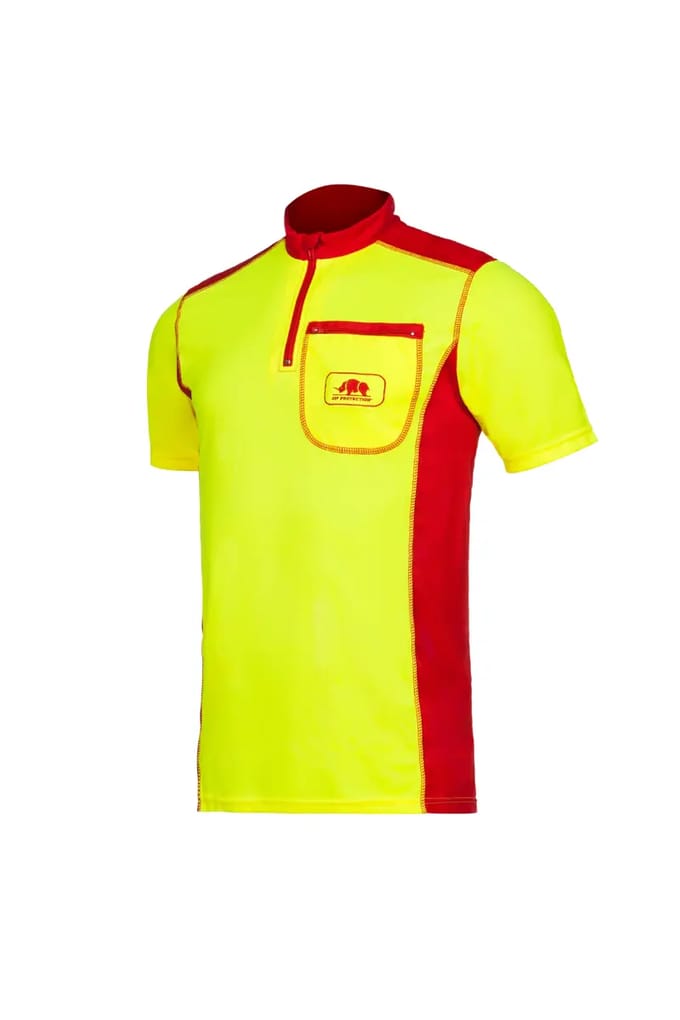 SIP Protection 397A Technische T-shirt korte mouwen - Fluo Geel/Rood - S