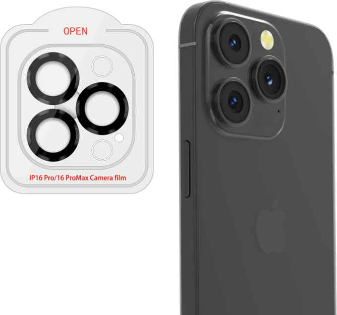 BlueBuilt Apple iPhone 16 Pro/16 Pro Max Camera Lens Protector Aluminium