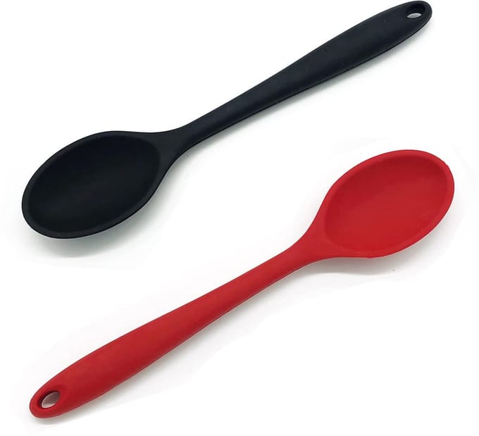 Dailygoods- Siliconen Lepel Set van 2 - Antiaanbak - Hittebestendig