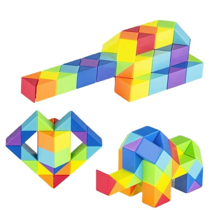 Dingsheng 24 en 36 48 60 72 Segmenten Magische Regel Slang veelkleurig 3D puzzel fidget spel Fidge Cube Twist Transformeerbaar Kind Puzzl multi