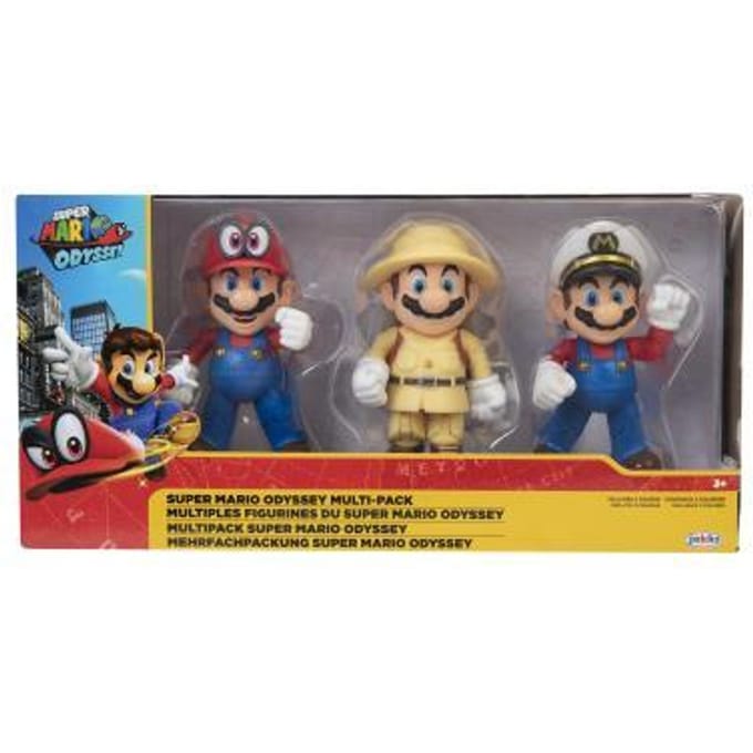Super Mario Odyssey 3-pack luxe figurenset - beweegbaar