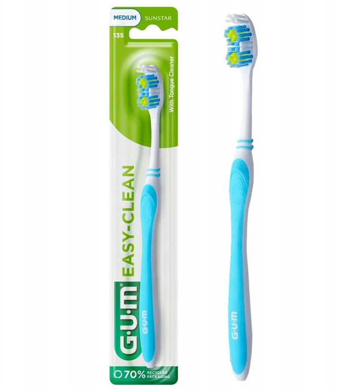 GUM Easy-Clean Tandenborstel Medium - 1 Stuk