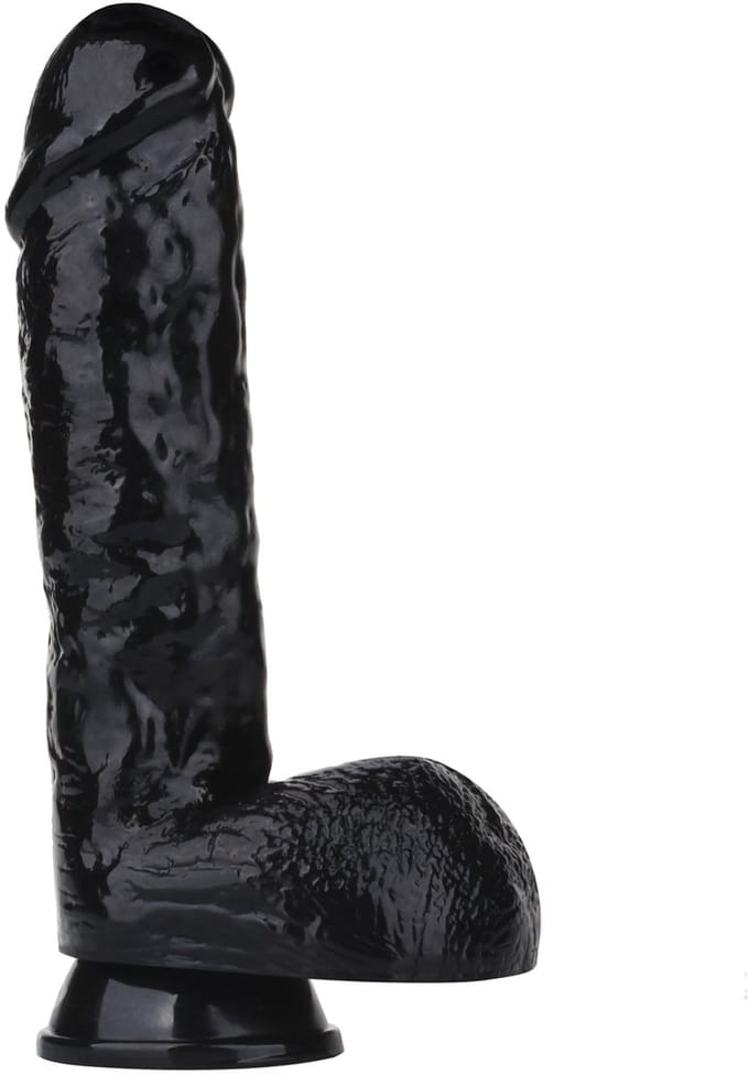 Being Fetish - Dildo met Zuignap - Kunstrubber - 19 cm - Zwart